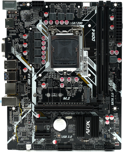 Материнская плата AFOX H410D4-MA5-V4 - фото