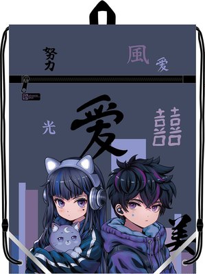 Мешок для обуви Феникс+ Кибер аниме / 69173 - фото