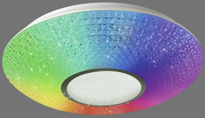 Потолочный светильник INhome Comfort Crystal-RGB 75Вт 230В 3000-6500K 6000Лм / 4690612059983 - фото