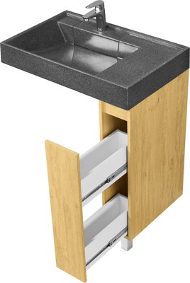 Тумба под умывальник Акватон Лайн 200 / 1A232301LFDK0