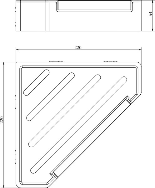Полка для ванной Aquatek AQ4976CR