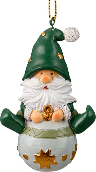 Елочная игрушка Erich Krause Decor. Гном на шаре / 62437 - фото