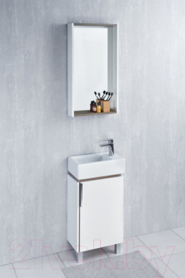 Шкаф с зеркалом для ванной Акватон Бэлла (1A221702BBAZ0)