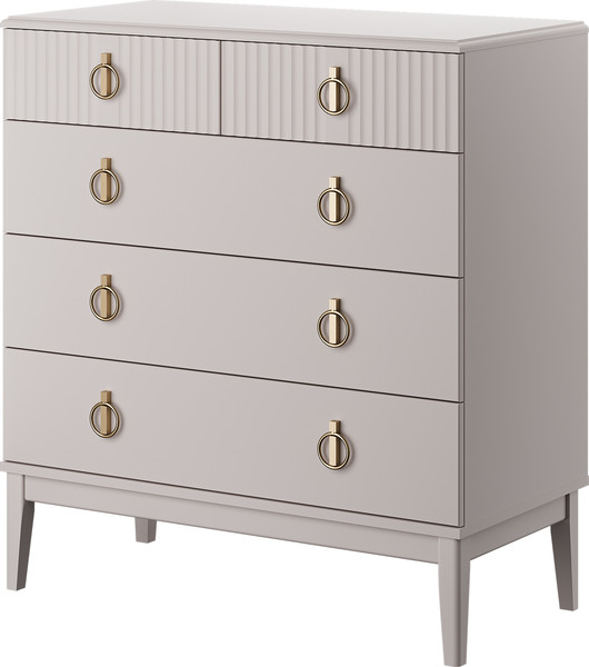 Комод Bravo Мебель Фарго (890) 5 ящиков (3 бол.+2 мал.) - фото