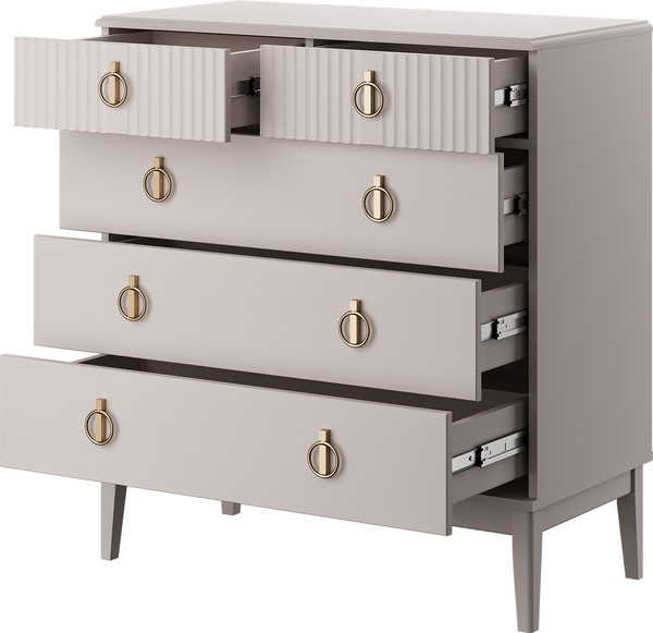 Комод Bravo Мебель Фарго (890) 5 ящиков (3 бол.+2 мал.)