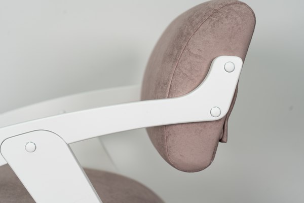 Стул Glider Темно-розовый/молочный дуб