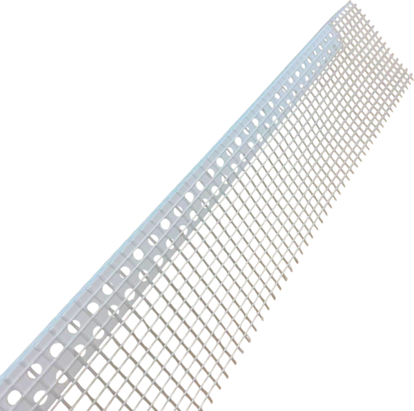 Уголок штукатурный Profilsystems ПВХ с армирующей сеткой 7.5x7.5 - фото