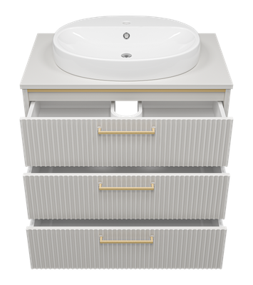 Тумба с умывальником Brevita Elche 80 / ELC-0080-0302Я+0116