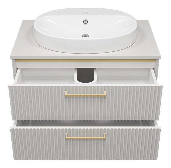 Тумба с умывальником Brevita Elche 80 / ELC-01080-0502Я+0116