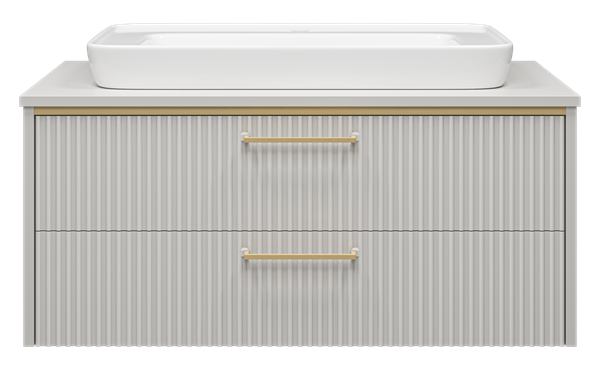 Тумба с умывальником Brevita Elche 100 / ELC-01100-0502Я+0117