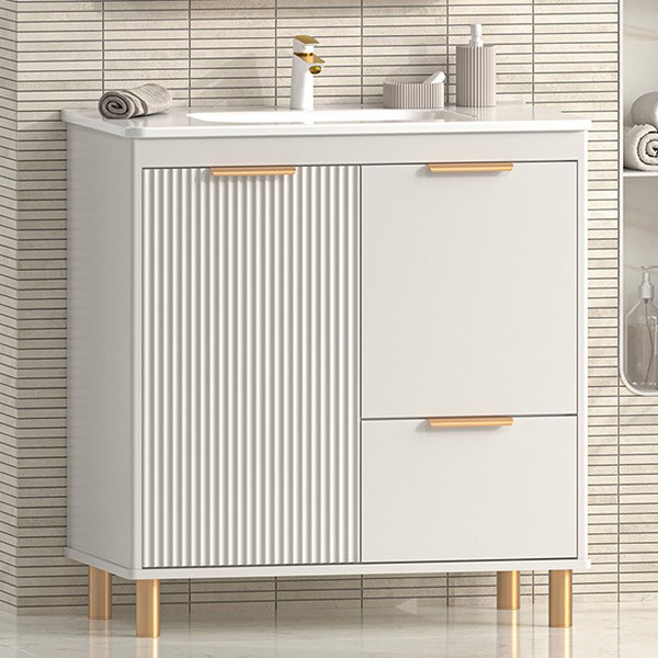 Тумба с умывальником Brevita Risacca Crema 80 / RIS-06080-0342Я+B-OND080-01 - фото