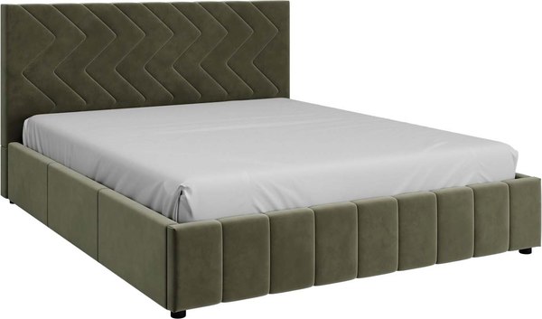 Полуторная кровать Bravo Мебель Нельсон 140x200 без ПМ Стандарт Зигзаг 1 Вариант - фото