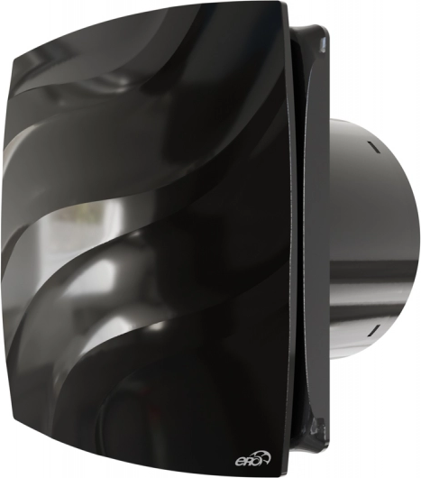Вентилятор накладной ERA D100 Wave Black classic - фото