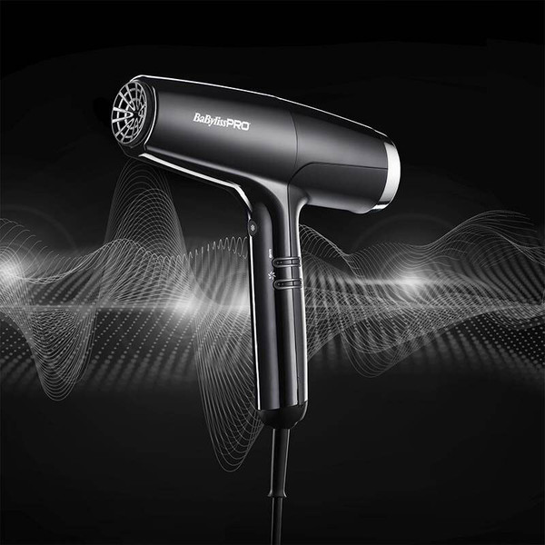 Профессиональный фен BaByliss Pro Falco Black And Silver BAB8550BE