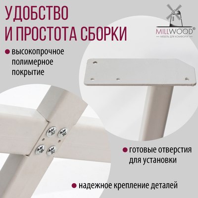 Обеденный стол Millwood Орлеан Л18 D90x1.8