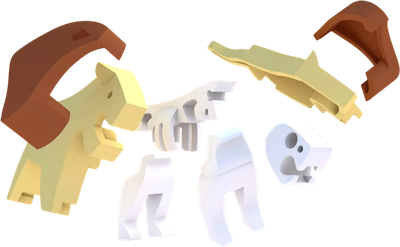 Игрушка-конструктор Halftoys Animal Лев HAS001