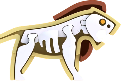 Игрушка-конструктор Halftoys Animal Лев HAS001