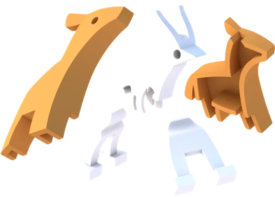 Игрушка-конструктор Halftoys Animal Импала HAS002