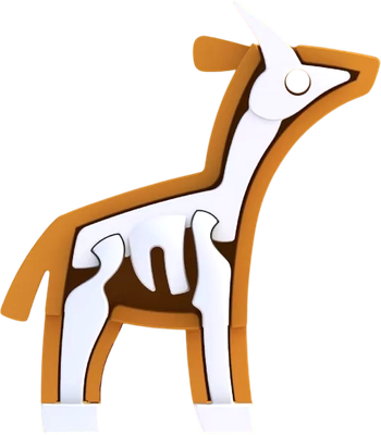 Игрушка-конструктор Halftoys Animal Импала HAS002