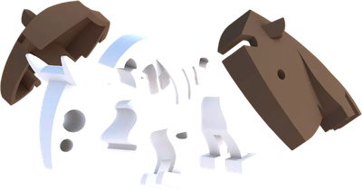 Игрушка-конструктор Halftoys Animal Гну HAS003