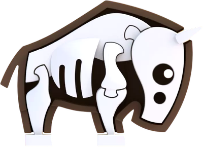 Игрушка-конструктор Halftoys Animal Гну HAS003