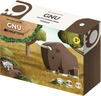 Игрушка-конструктор Halftoys Animal Гну HAS003