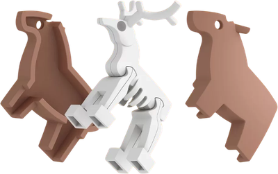 Игрушка-конструктор Halftoys Animal Олень HAS010