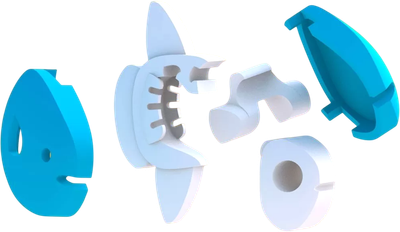 Игрушка-конструктор Halftoys Ocean Луна-рыба HOS002