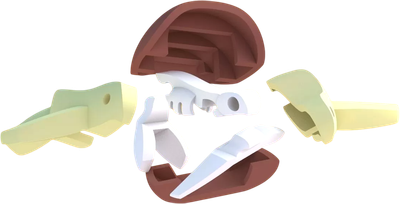 Игрушка-конструктор Halftoys Ocean Зеленая черепаха HOS003