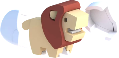 Игрушка-конструктор Halftoys Baby Animal Лев HAB001
