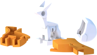 Игрушка-конструктор Halftoys Baby Animal Импала HAB002