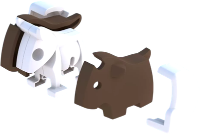 Игрушка-конструктор Halftoys Baby Animal Гну HAB003