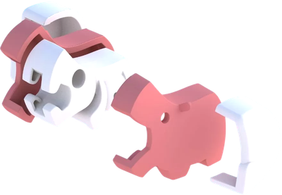 Игрушка-конструктор Halftoys Baby Animal Бегемот HAB005