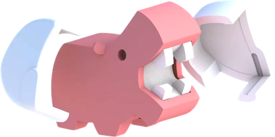 Игрушка-конструктор Halftoys Baby Animal Бегемот HAB005