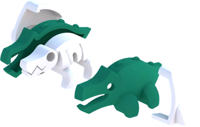 Игрушка-конструктор Halftoys Baby Animal Крокодил HAB006