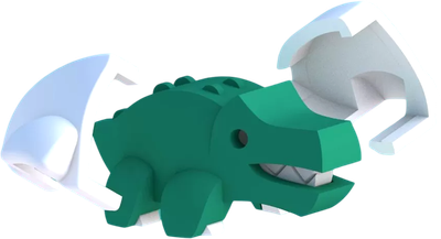 Игрушка-конструктор Halftoys Baby Animal Крокодил HAB006