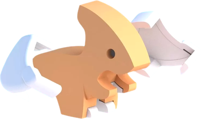 Игрушка-конструктор Halftoys Baby Dino Пара HDB006