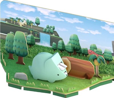 Игрушка-конструктор Halftoys Dino Трицера с диорамой HD001 - фото