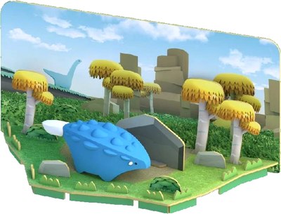 Игрушка-конструктор Halftoys Dino Анкило с диорамой HD004 - фото