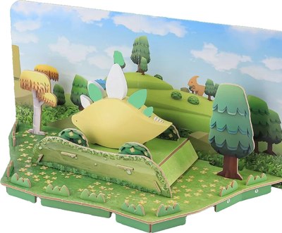 Игрушка-конструктор Halftoys Dino Стего с диорамой HD005 - фото