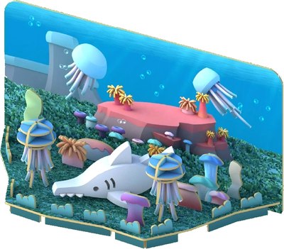 Игрушка-конструктор Halftoys Ocean Рыба-пила с диорамой HO001 - фото