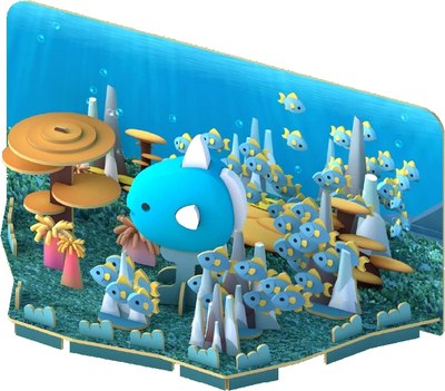 Игрушка-конструктор Halftoys Ocean Луна-рыба с диорамой HO002 - фото