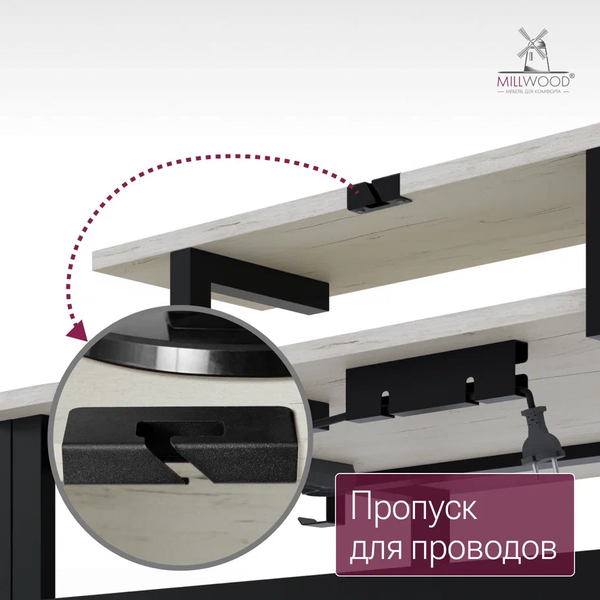 Компьютерный стол Millwood Каир Угловой 160x120х93.05