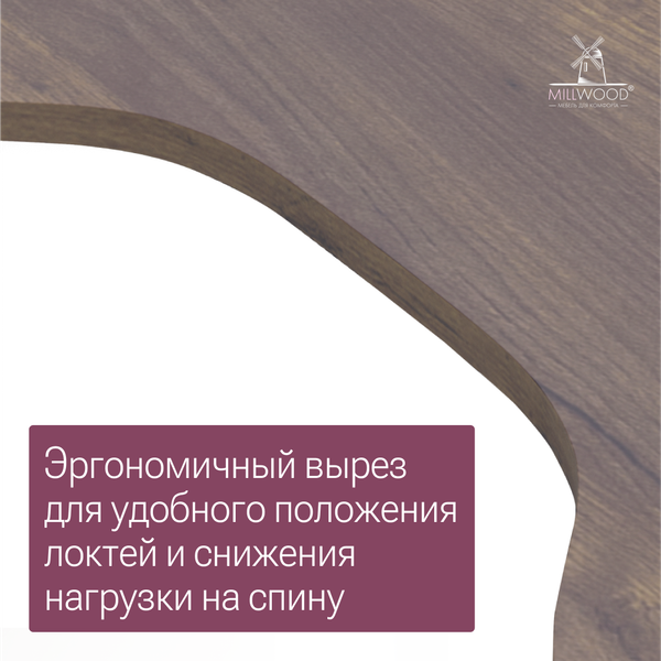 Компьютерный стол Millwood Каир Угловой 160x120х93.05