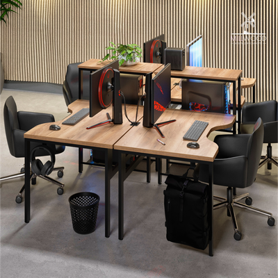 Компьютерный стол Millwood Сплит с вырезом 2-хместный 254.6x80х110.8