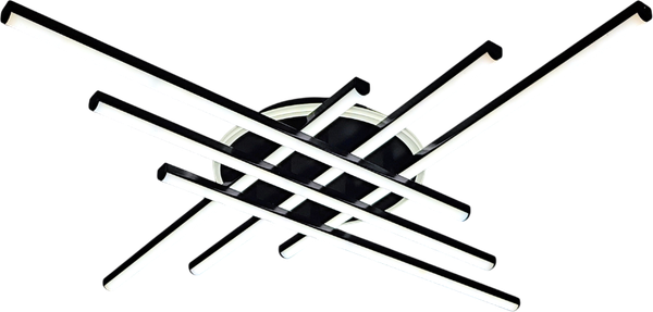 Потолочный светильник Mirastyle XL-70071/6+1 BK - фото