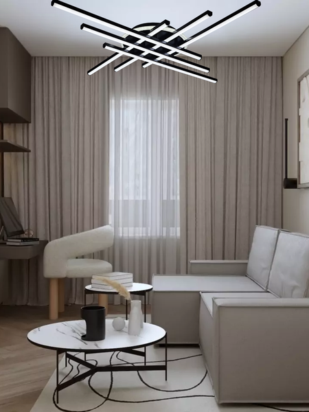 Потолочный светильник Mirastyle XL-70071/6+1 BK