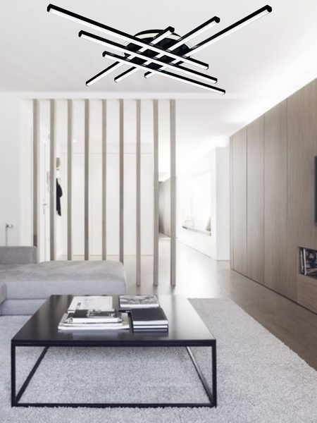 Потолочный светильник Mirastyle XL-70071/6+1 BK