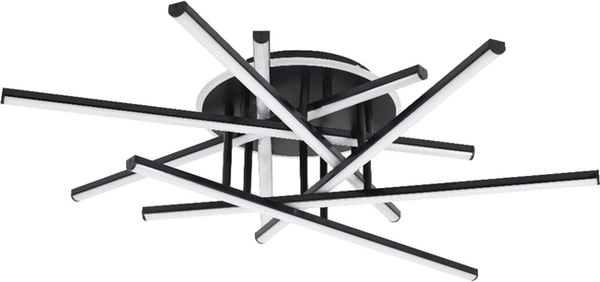 Потолочный светильник Mirastyle XL-70071/7B+1 BK - фото