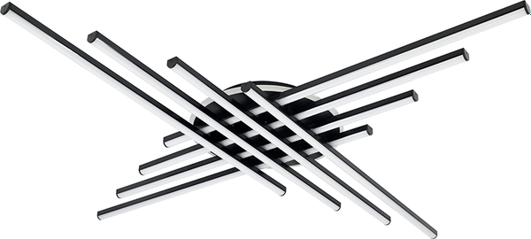 Потолочный светильник Mirastyle XL-70071/8+1 BK - фото